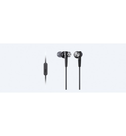 HeadPhone Sony,XB50AP EXTRA BASS™ In-Ear Headphones,MDR-XB50AP,Black,Agent Guarantee