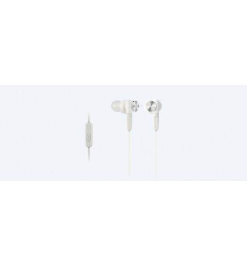HeadPhone Sony,XB50AP EXTRA BASS™ In-Ear Headphones,MDR-XB50AP,White,Agent Guarantee