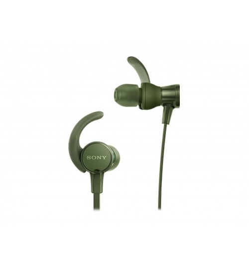 Sony Headphones, Extra Bass,MDR-XB510AS, In-Ear Sports Headphones with Mic,Green