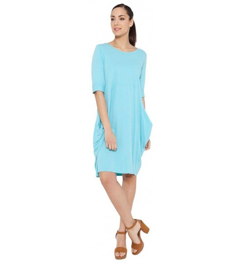 Tantra Casual Dress for Women - Free Size, Turquoise