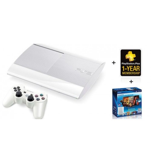 PS3 500GB Classic White Instant Game Bundle