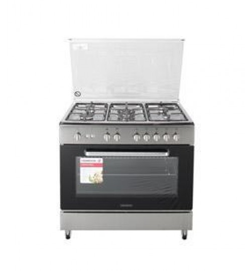 Kenwood Gas Cooker, 90X60, Timer, 5 Gas Hobs, SS