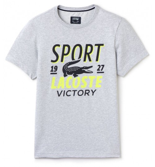 Lacoste T-Shirt for Men - Grey - Size 5 US - 094115 0A6