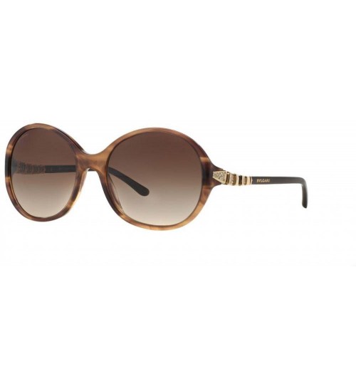 Bulgari Sunglasses for Women, Size 56, Brown, 8140B, 56, 5240, 13