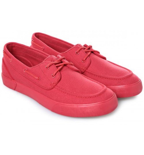 Polo Ralph Lauren 816589621002 Lander P SK-VLC Boat Shoes for Men - 9 US, Red