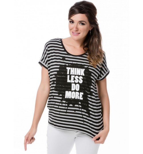 Vero Moda Didie Stripe Short Sleeve T-Shirt For Women - Xs, Light Grey Melange