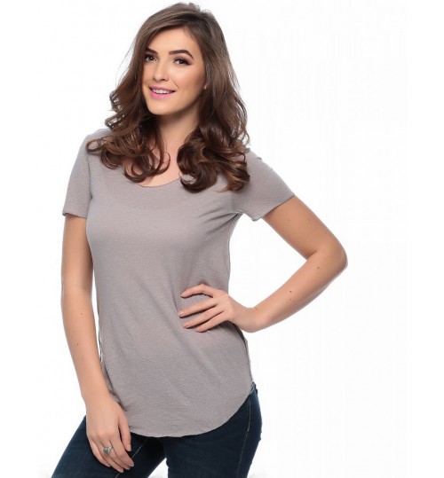 Vero Moda T-Shirt For Women - M, Light Grey Melange