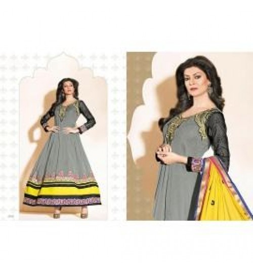 Sushmita Sen Exclusive Designer Anarkali Semi-Stiched Dress material - 11004-fwc21000395