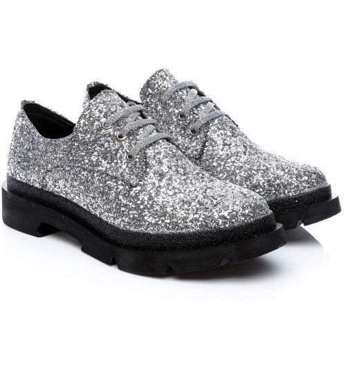 Zeribo Z1046-1 Oxford Shoes for Women - 36 EU, Grey
