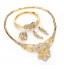 Jewelry Set Of 4 Pieces For Women, Gold Plated