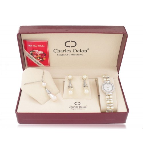 Charles Delon 5045 LPMW Set Watch with accessories for women