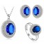 Gift Women Jewelry Women Necklace earrings and Rings Size 7
