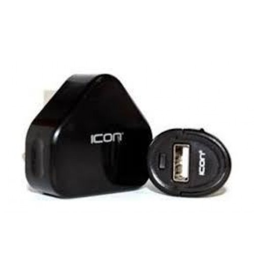 iCON Portable Home Car Charging Kit, Black