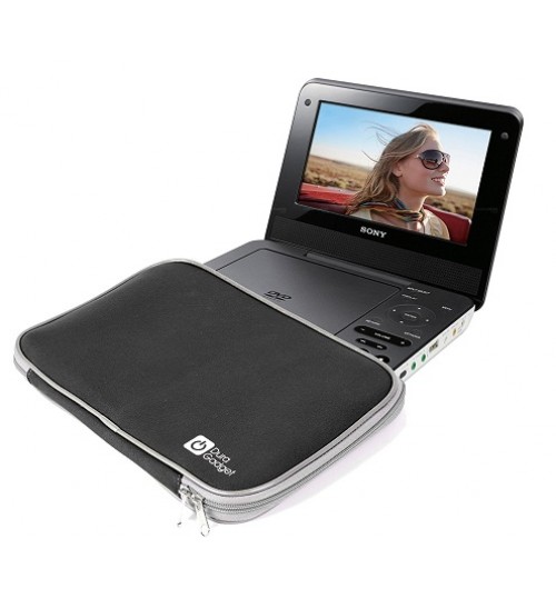 Portable DVD Player Carry Case for Sony,MEDVP-FX980, Lightweight & Water Resistant Neoprene Case,Cover ,Sleeve with Dual Zip in Black