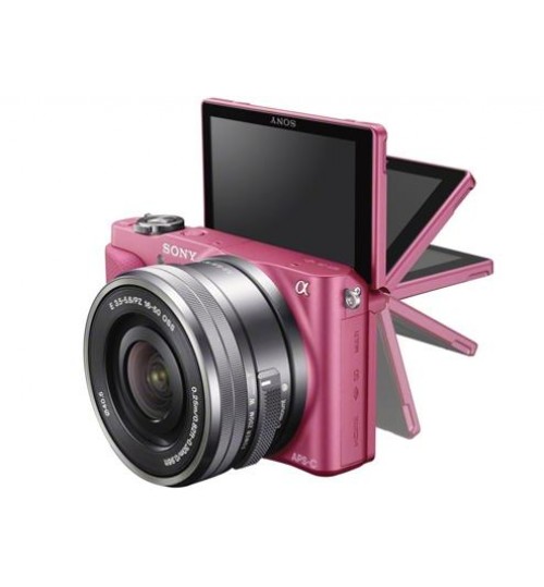 كاميرا بدقة 16.1 ميجابكسل (وردى اللون) مع عدسة SELP1650 NEX-3NL/P