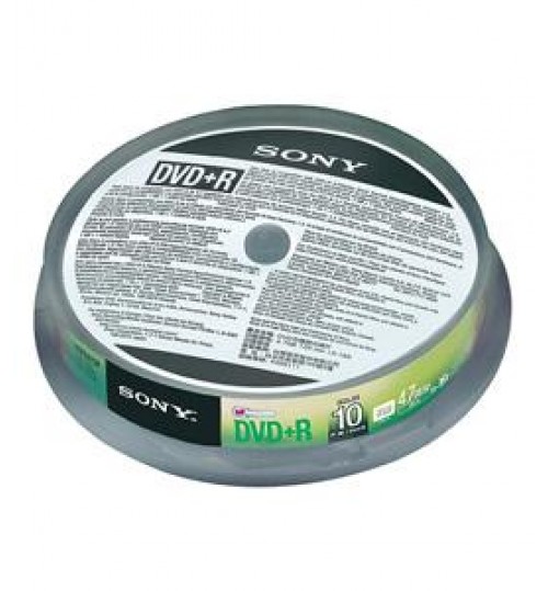 DVD Sony,DVD,RECORDABLE DISC, (16X) DVD-R,4.7GBو10DPR47C3SP