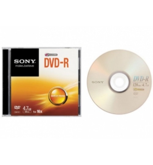 DVD Sony,DVD-RECORDABLE DISC,16X,DVD-R,,4.7GB,DMR47C3