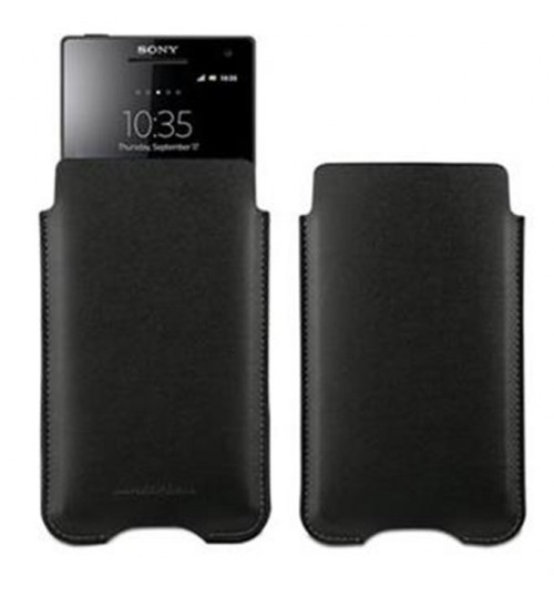 Sony Original Case Black for Xperia Z1, Pouch Card-Nero,Black,SMA3136B 