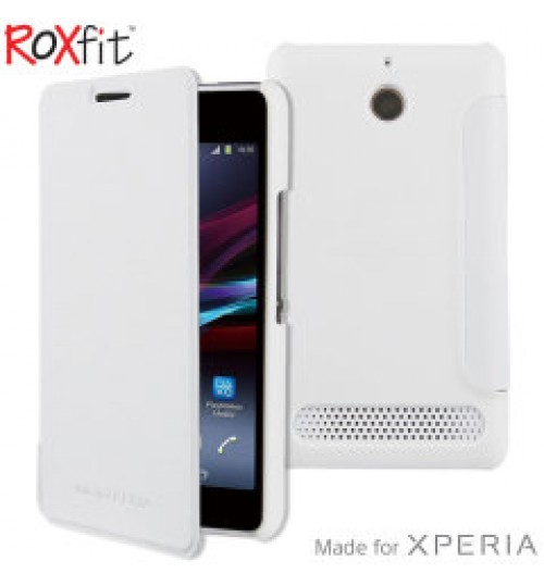 Sony Mobile Accessories,Roxfit Rubber Case Hard Back Polar for sony E1 - White/Transparent,E1 Rubber