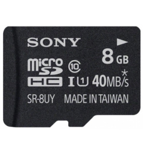 Memorycard Sony,SD,8 GB,MicroSD slot,SR-8UY,Agent Guarantee