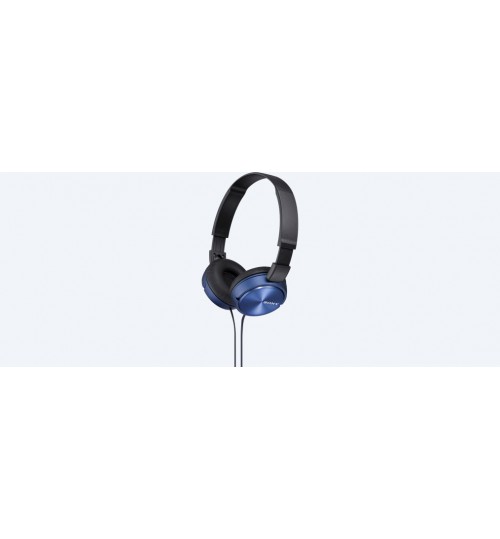 سماعات الرأس مع المايك,من شركة سوني,أزرق,نوعMDR-ZX310/L,ضمان الوكيل 