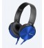 سماعات الرأس من سوني,سماعات مجهزة بتقنية جهير اضافي لللصوت,موديل,MDR-XB450AP,لون أزرق,تردد 5-22000 هرتز,ضمان الوكيل