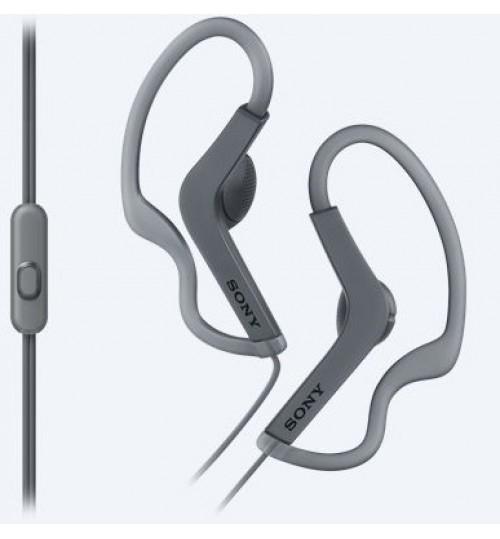 Headphone sony,Sports In-ear Headphones,MDR-AS210AP,13.5mm driver provides clear and detailed sound,Black,Agent Guarantee