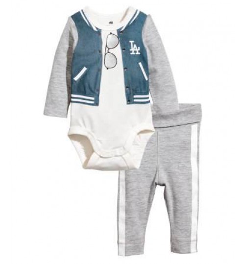 H&M Baby Boy Bodysuit And Trousers