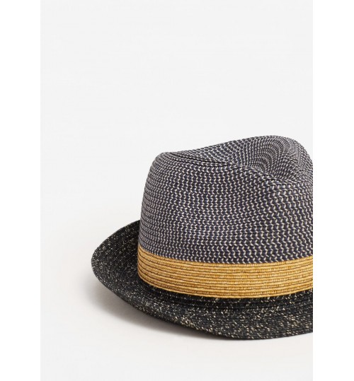 MANGO Tricolor Straw Hat