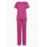 NEXT Pink Star Print Jersey Pyjamas