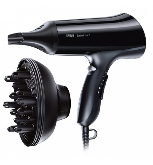 Braun Dryer,Satin Hair 3 dryer HD330 with diffuser