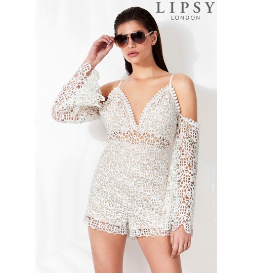 Lipsy Lace Playsuit