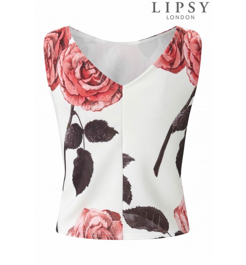 Lipsy Floral Print Co-Ord Top