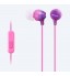 Sony Headphone,MDREX15AP Fashion Color EX Series Earbud Headset with Mic,Purple