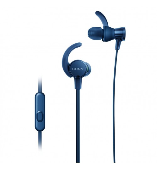 Sony Headphones, Extra Bass,MDR-XB510AS, In-Ear Sports Headphones with Mic,Blue