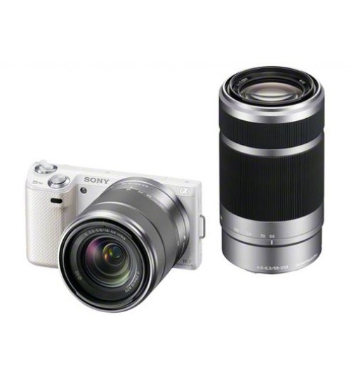 16.1 Mega Pixel Camera with SEL1855 & SEL55210 Lens -NEX-5NY/W